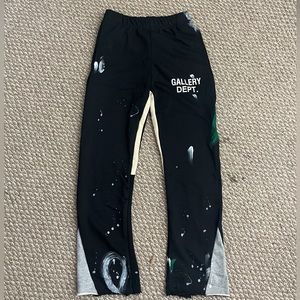 Gallery Dept. Painted Flare Sweatpants Black